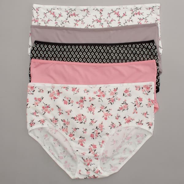 Plus Size Laura Ashley® 5pk. Brief Panties - LS8647-5PKBQ