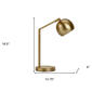 HomeRoots 19in. Gold Dome Shade Table Lamp - image 4