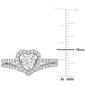 Gemstone Classics&#8482; 10kt. White Gold Sapphire Heart Bridal Set - image 3