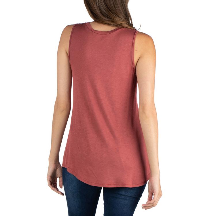 Womens 24/7 Comfort Apparel V-Neck Tunic Tank