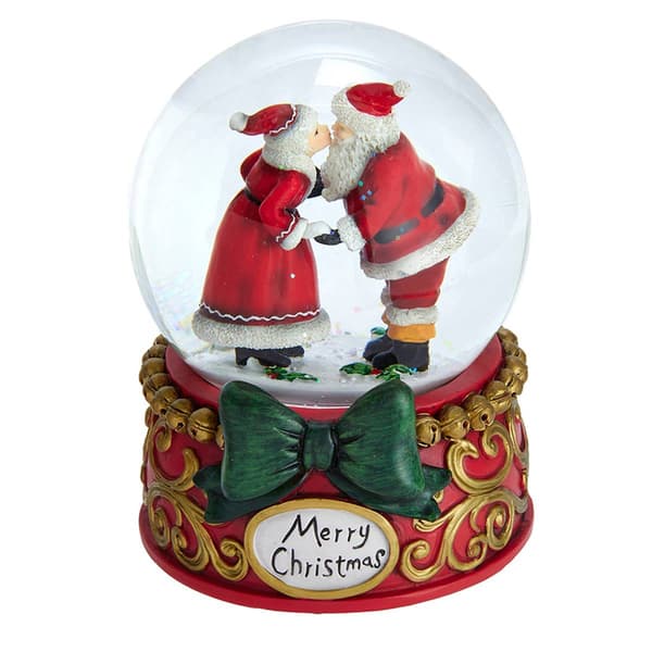 Kurt Adler Mr. & Mrs. Claus Musical Snow Globe - image 