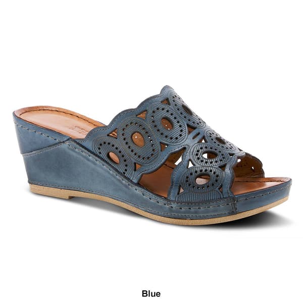 Womens Spring Step Labarnas Slide Wedge Sandals