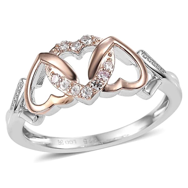 Nova Star(R) Two-Tone Lab Grown Diamond Heart Link Ring - image 