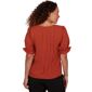 Plus Size Emaline Summer In The City Solid Elbow Sleeve Blouse - image 2