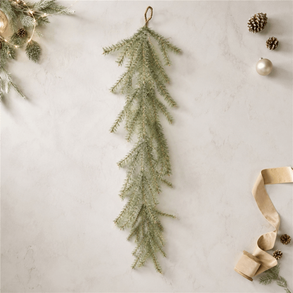Melrose 48in. Glitter Pine Hanging Garland