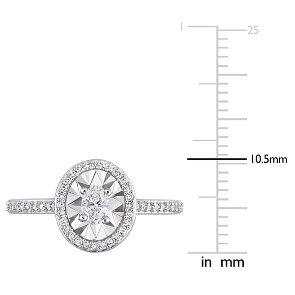 Diamond Classics™ 14kt. White Gold 1/3ctw. Diamond Ring