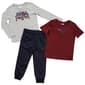 Boys (4-7) Puma(R) Jersey Tee Tricot Jogger Set - Light Heather - image 1