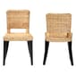bali & pari Dermot Modern Bohemian Natural Rattan Dining Chair - image 2