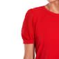 Womens Cece Short Clip Dot Sleeve Crew Neck Blouse - image 3