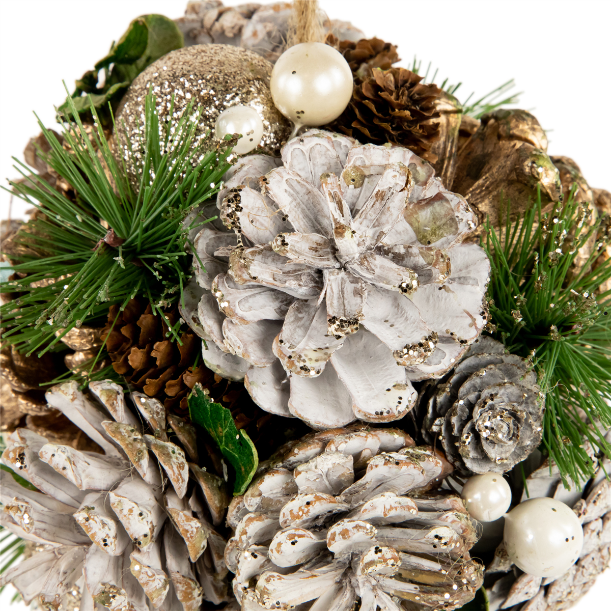 Northlight Pine Needle & Pinecones Christmas Ball Ornament