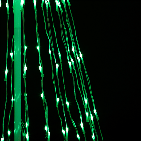 Northlight 9ft. Lighted LED Multi-Function Outdoor Cone Tree