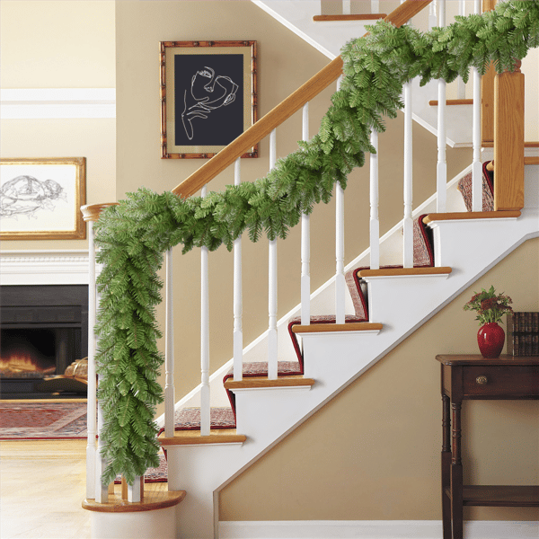 Puleo International 20ft. Berkshire Fir Garland