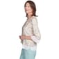 Womens Alfred Dunner Kensington Gardens Floral Lace Blouse - image 3