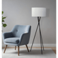 HomeRoots 66in. Black Tripod Floor Lamp With Drum Shade - image 3