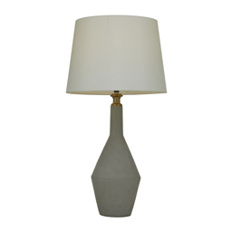 9th & Pike(R) Modern Gray Cement Table Lamp