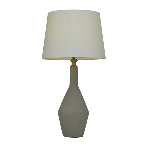 9th & Pike® Modern Gray Cement Table Lamp - image 