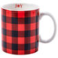 Kennedy Red & Black Checkered Mug - image 1