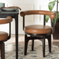 Baxton Studio Delacruz Swivel Faux Leather Dining Chair - image 8