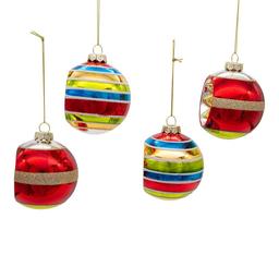 Kurt Adler 4pc. Early Years Glass Ornaments Set
