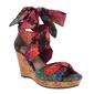 Womens Impo Omyra Ankle Wrap Plaid Wedge Sandals - image 1