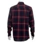 Mens Big & Tall Mountain Ridge Flannel Shirt - Navy/Red/Cream - image 3