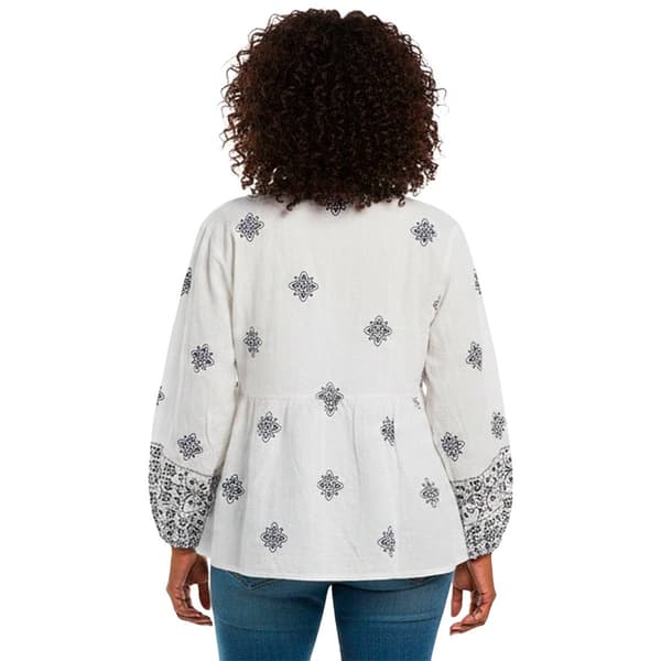 Petite Architect® 3/4 Sleeve Boho Peasant Blouse