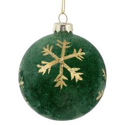 Northlight Seasonal 3in. Velvet Christmas Ornaments - Set of 4