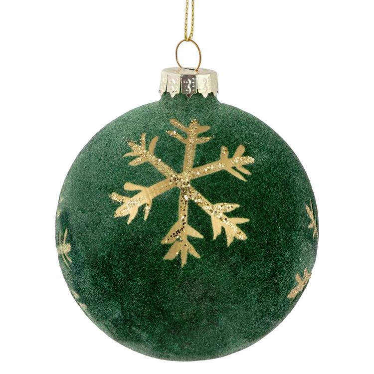 Northlight Seasonal 3in. Velvet Christmas Ornaments - Set of 4