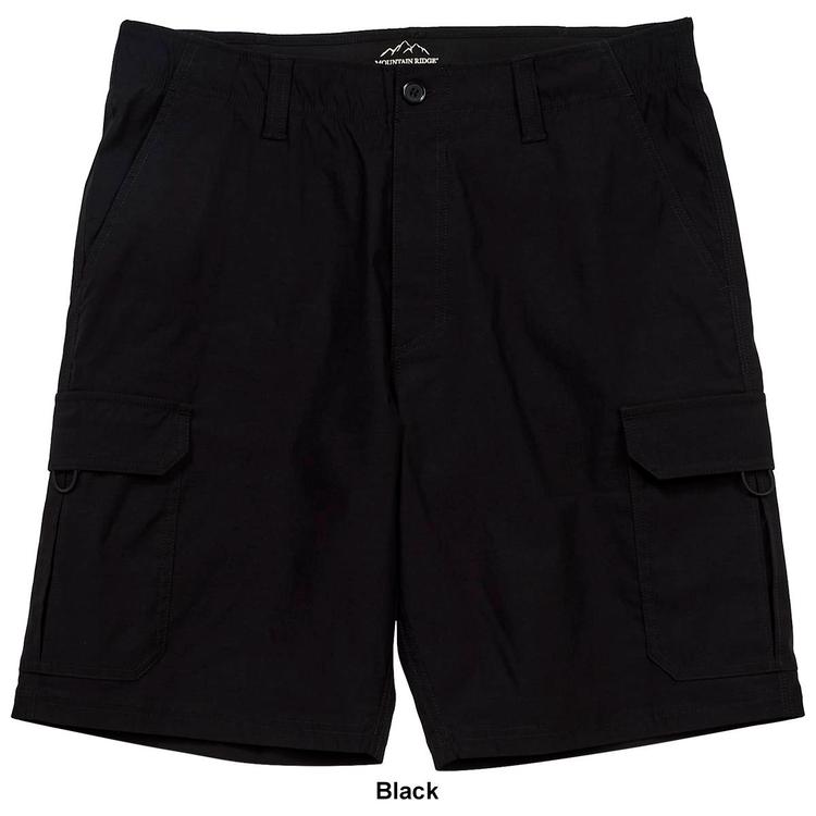 Mens Mountain Ridge Flex Waist Cargo Shorts