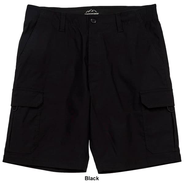 Mens Mountain Ridge Flex Waist Cargo Shorts