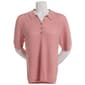 Womens Architect&#40;R&#41; Short Slee Pointelle Polo Collar Sweater - image 1