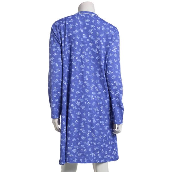 Womens Karen Neuburger Riviera Ditsy V-Neck Nightshirt