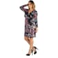 Plus Size 24/7 Comfort Apparel Paisley A-Line Dress W/ Waist Tie - image 3
