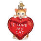 Old World Christmas I Love My Cat Ornament - image 2