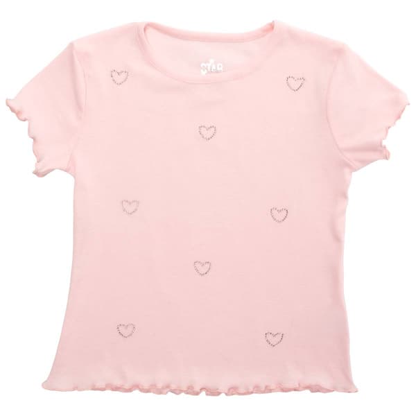 Girls (7-16) Star Ride(R) Short Sleeve Embellished Rhinestone Tee - image 