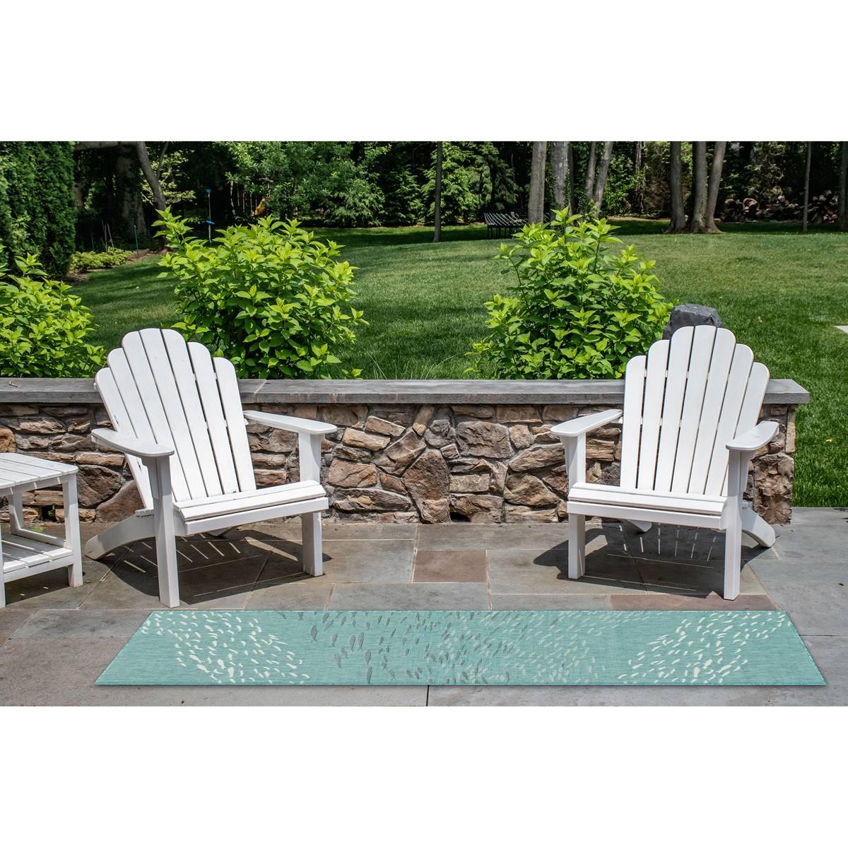 Liora Manne™ Carmel School Of Fish Indoor/Outdoor Runner
