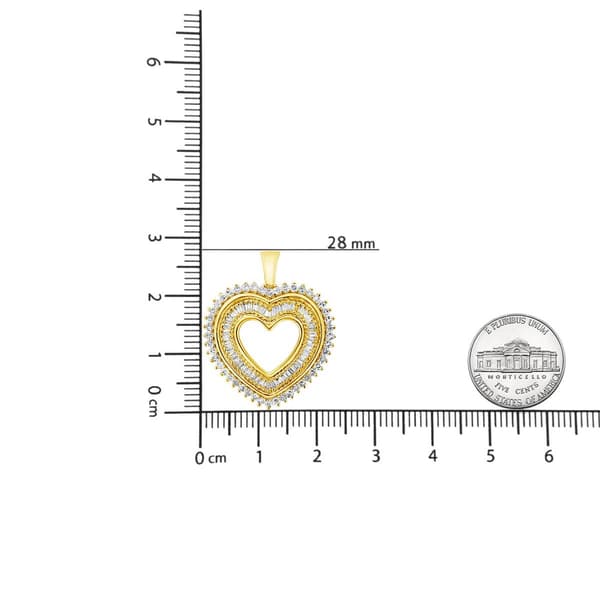 Haus of Brilliance 14kt. Gold 1.0ctw. Diamond Mini Heart Pendant