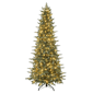 Puleo International 7.5ft. Pre-Lit Slim Linden Fir Christmas Tree - image 1