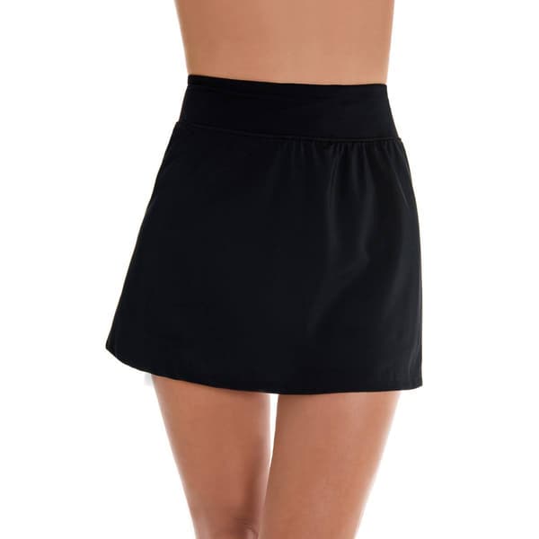 Womens TrimShaper Solid Swim Skort - image 