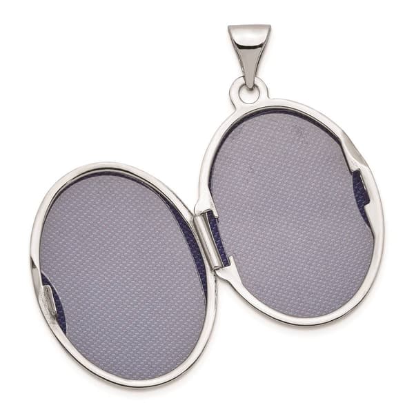 Gold Classics&#8482; 14kt. White Gold Reversible Love You Always Locket