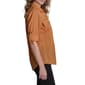 Womens DKNY Roll Tab Sleeve Solid Casual Button Down - image 4