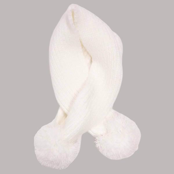 Womens Muk Luks Space Dye Crossover Pom Scarf - image 