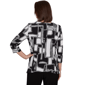 Womens Alfred Dunner Classics Geometric Abstract Blouse - image 2