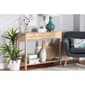 Baxton Studio Sebille Light Brown Wood 2-Drawer Console Table - image 7