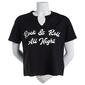 Juniors Plus No Comment Rock & Roll Club Graphic Tee - image 3