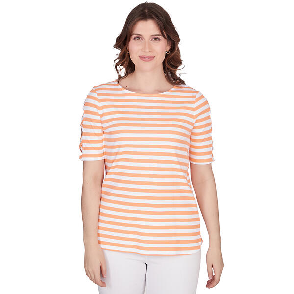 Womens Ruby Rd. Must Haves II Knit Stripe Top - image 