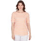 Womens Ruby Rd. Must Haves II Knit Stripe Top - image 1