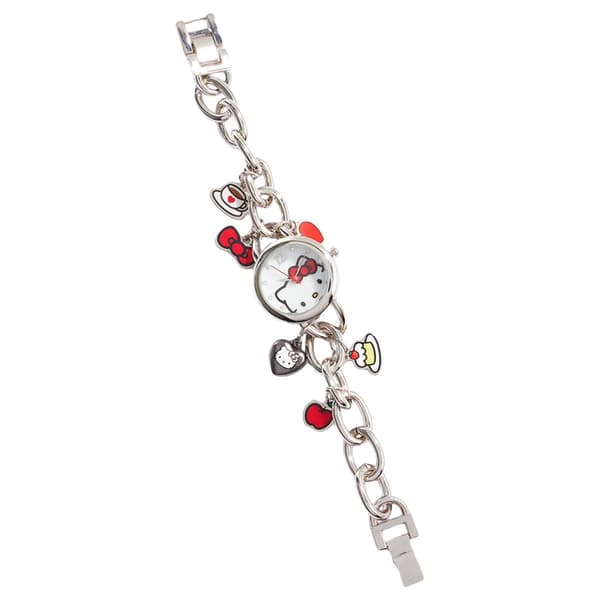 Womens Hello Kitty(R) Mother of Pearl Dial Charm Watch - HK8014 - image 