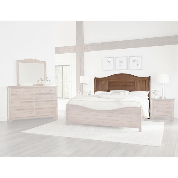 Vaughan-Bassett Cool Farmhouse Sleigh Headboard - image 
