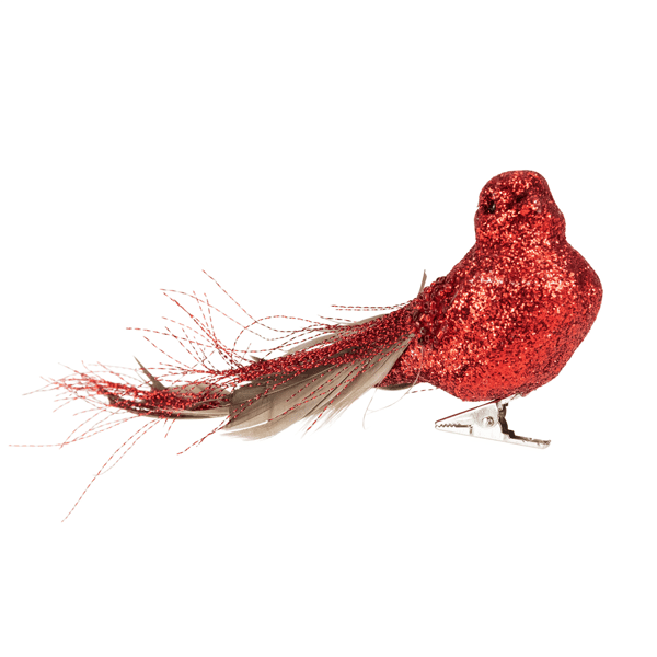 Northlight Bird with Feather Tail Christmas Clip Ornament - image 